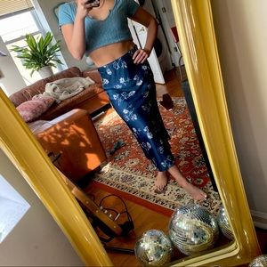 Urban outfitters satin midi skirt